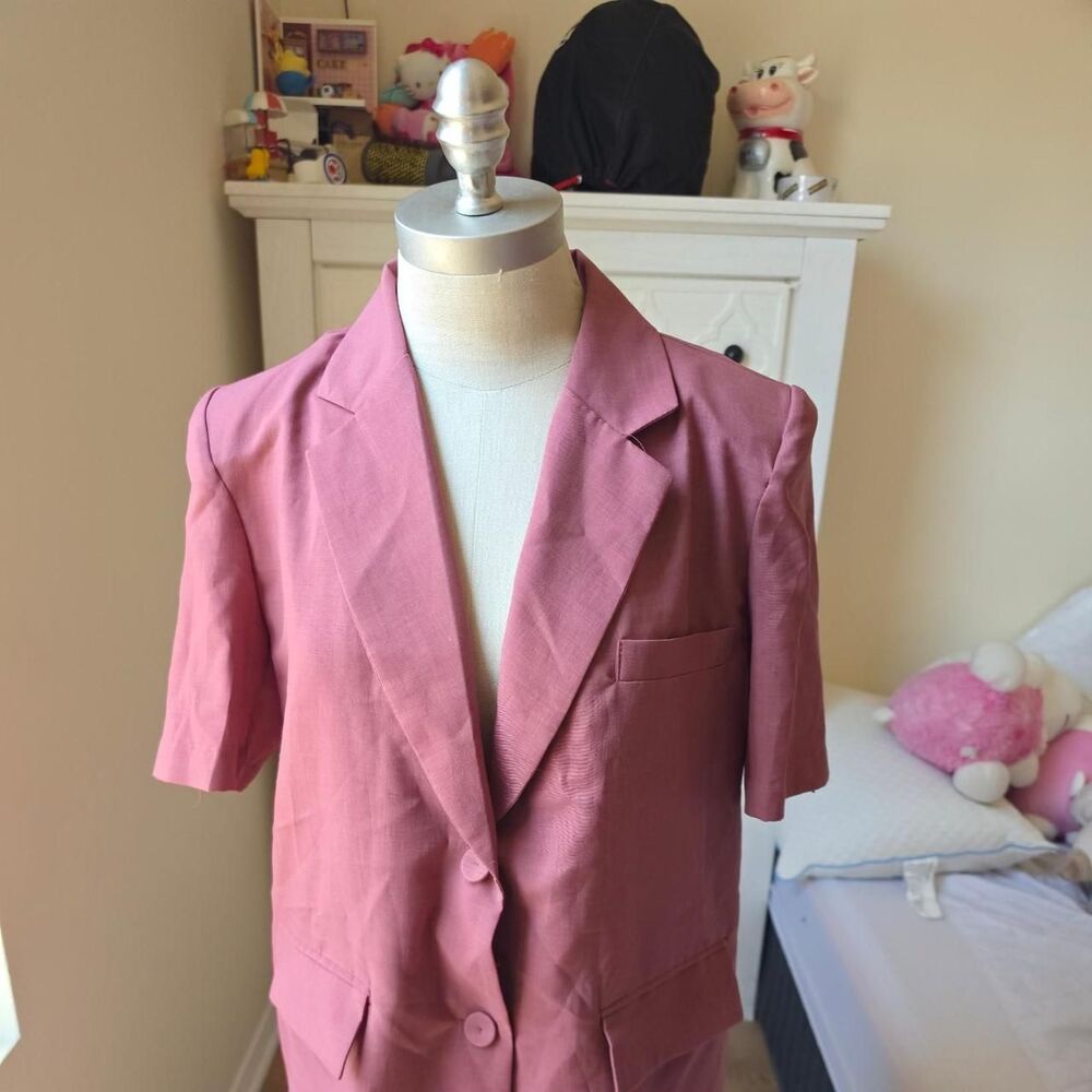 Unbranded Women's Pink and Burgundy Jacket